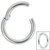 Titanium Large Gauge Hinged Segment Ring (Clicker) - SKU 71428