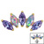 Titanium Threadless (Bend fit) (Infinity) Claw Set 5 Marquise Opal and Jewel Fan - SKU 71438