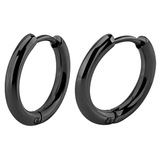 Surgical Steel Huggie Ear Clicker Rings - Round (pairs) - SKU 71527