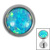 Titanium Bezel Set Opal Disk for Internal Thread shafts in 1.2mm - SKU 71665