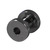 Black Steel Screw Flesh Tunnel - SKU 8121