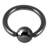 Black Titanium BCRs with a Black Titanium Ball - SKU 9190