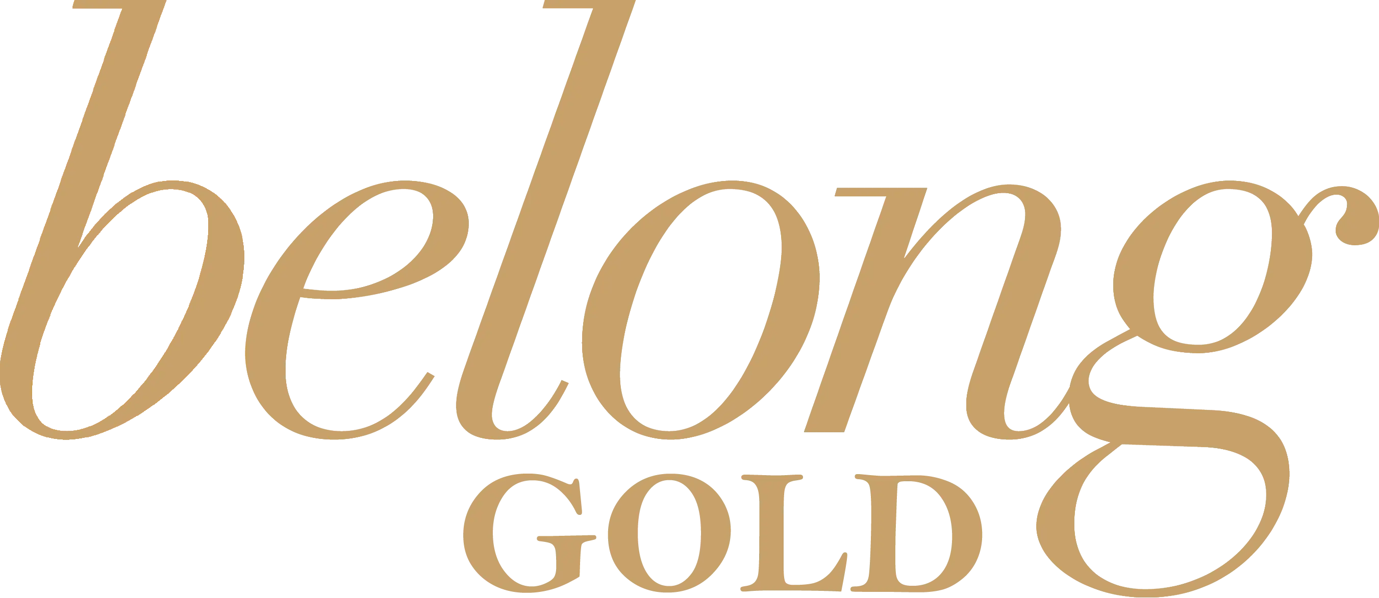 belong 14ct solid gold logo